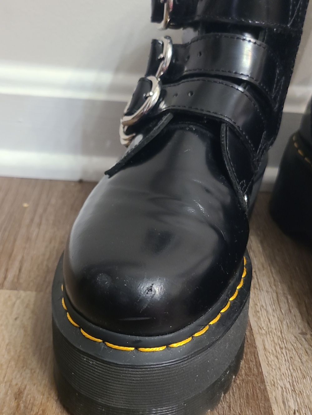 Dr. Martens Jadon Max Hardware Platform Buckle Boots - Picture 4 of 9